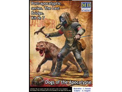 1:24 Master Box 24079 Post-apocalyptic series - The Last Bridge - Kit No 7 - Dogs of the Apocalypse - Masmb24079 1 - MASMB24079