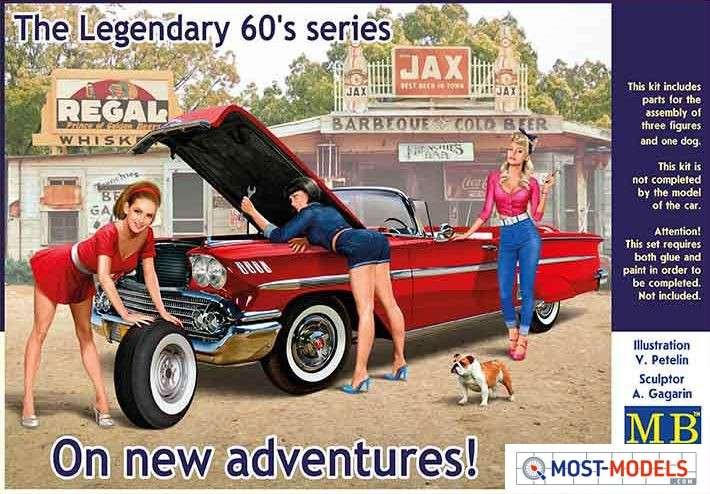 1:24 Master Box 24082 The Legendary 60's series On new adventures! - Figures - Masmb24082 1 - MASMB24082