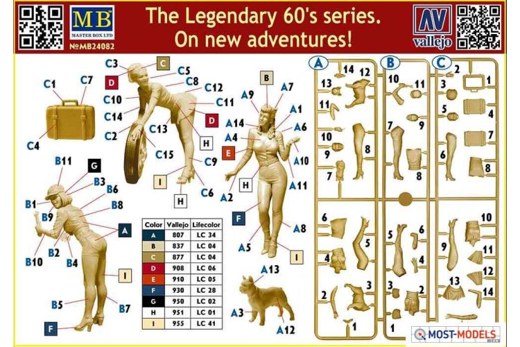 1:24 Master Box 24082 The Legendary 60's series On new adventures! - Figures - Masmb24082 2 - MASMB24082