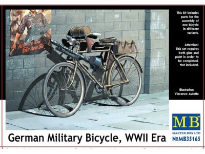 1:35 Master Box 35165 Duitse Militaire Fiets - WO II-tijdperk - Masmb35165 1 - MASMB35165