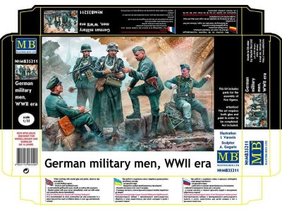 1:35 Master Box 35211 German Military Men WWII - 5 Figures - Masmb35211 - MASMB35211