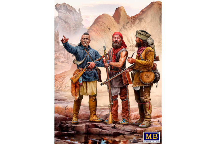 1:35 Master Box 35232 The Mohicans Indian Wars Series XVIIIth Kit No. 5 - Masmb35232 - MASMB35232