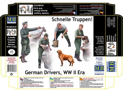 1:35 Master Box 35237 Duitse Chauffeur Soldaten WWII - Schnelle Truppen - Figuren - Masmb35237 1 - MASMB35237