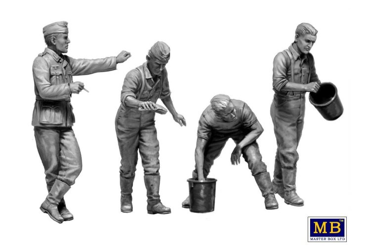 1:35 Master Box 35237 Duitse Chauffeur Soldaten WWII - Schnelle Truppen - Figuren - Masmb35237 4 - MASMB35237