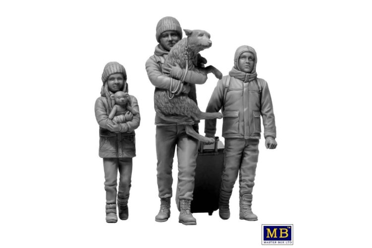 1:35 Master Box 35228 Russian-Ukrainian War series Kit No 5 - Refugees - Mbx35228 3 - MASMB35228