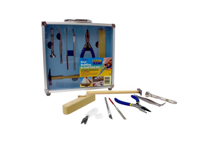 ModelCraft PTK1012 12 Pce Boat Building & craft Tool Set - Mcrptk1012 modelcraft 1 - MCRPTK1012