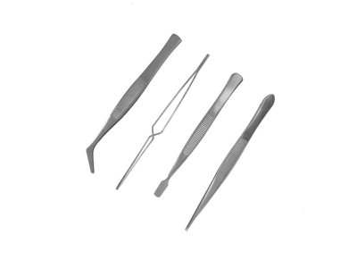 ModelCraft PTW5000 4 Pce Stainless Steel Tweezers Set - Mcrptw5000front - MCRPTW5000-XS