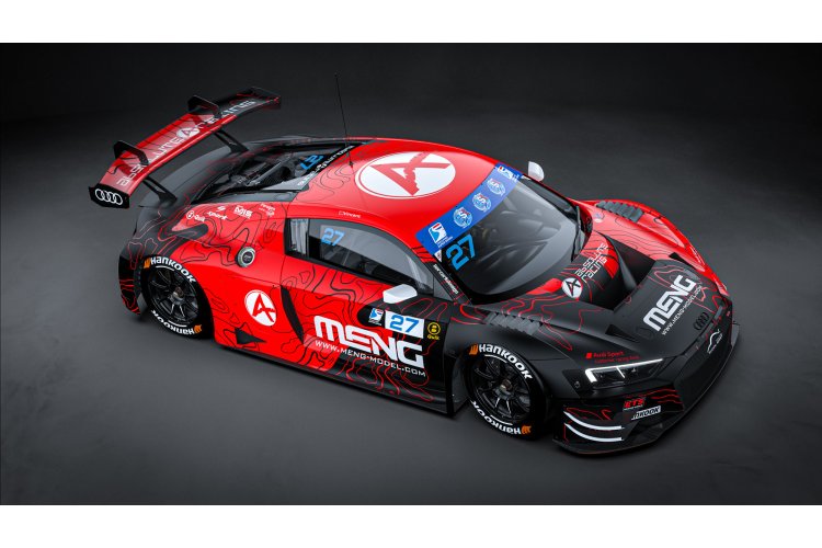 1:24 MENG CS009 Audi R8 LMS GT3 EVO II - Absolute Racing - Race Auto - Mencs009 15 - MENCS009