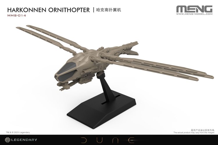 MENG MMS014 Dune - Harkonnen Ornithopter 88mm lang - Wingspan 173mm - Menmms014 2 - MENMMS014