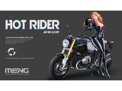 1:9 MENG SPS076 Hot Rider Girl Figure - Resin - Mensps076 - MENSPS076