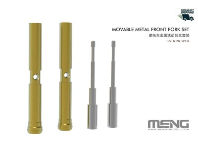 1:9 MENG SPS079 BMW R nineT Movable Metal Front Fork Set - Mensps079 - MENSPS079