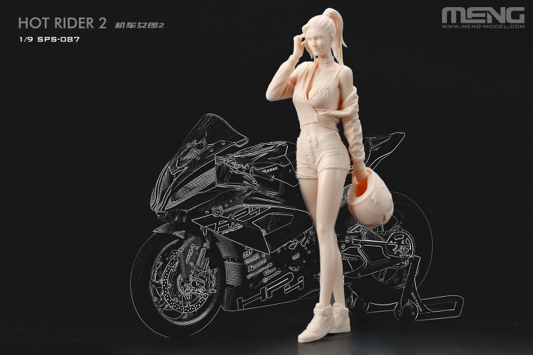 1:9 MENG SPS087 Hot Rider 2 - Girl Figure - Resin - Mensps087 5 - MENSPS087