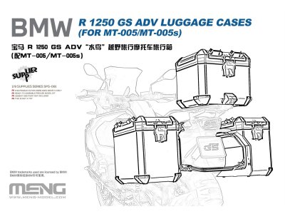 1:9 MENG SPS091 BMW R1250 GS ADV Luggage Cases - Mensps091 1 - MENSPS091