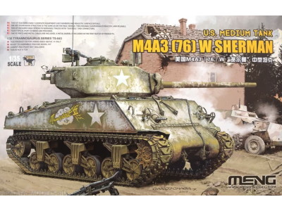 1:35 MENG TS043 U.S. Medium Tank M4A3 [76]W Sherman - Ments043 - MENTS043