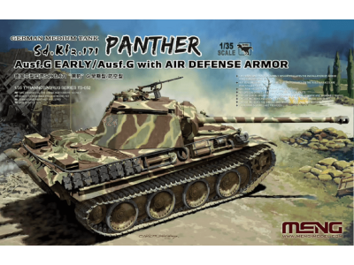 1:35 MENG TS052 German Tank Sd.Kfz. 171 Panther Ausf.G Early/Ausf.G - Ments052 - MENTS052