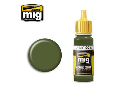 AMMO MIG 0004 B Reseda Green RAL 6011 - Acryl - Mig0004  - MIG0004-XS