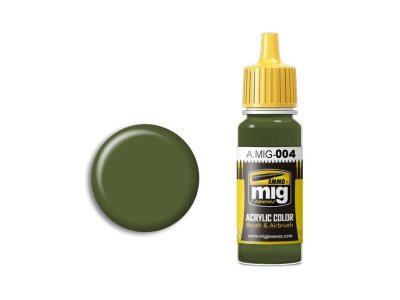 AMMO MIG 0004 B Reseda Green RAL 6011 - Acryl - Mig0004 xs - MIG0004-XS