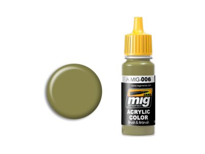 AMMO MIG 0006 Grey Green Opt. 2 RAL 7008 - Acryl - Mig0006 xs - MIG0006-XS