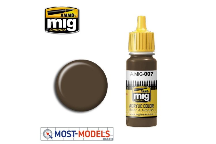 AMMO MIG 0007 Dark Brown RAL 7017 - Acryl - Mig0007 2 - MIG0007-XS