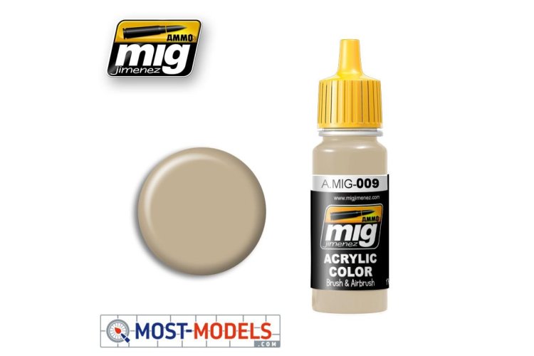 AMMO MIG 0009 Sand Grey RAL 7027 - Acryl - Mig0009 1 - MIG0009-XS