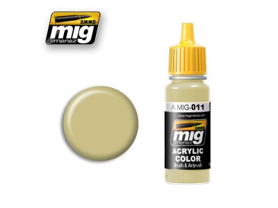 AMMO MIG 0011 Dark Yellow '44 DG I RAL 7028 - Acryl - Mig0011 - MIG0011-XS