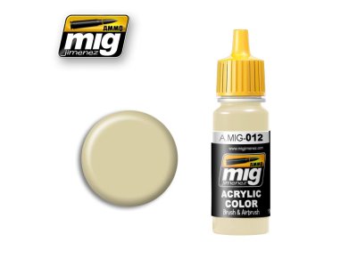 AMMO MIG 0012 Dark Yellow '44 DG III RAL 7028 - Acryl - Mig0012 - MIG0012-XS