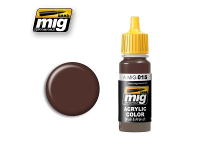 AMMO MIG 0015 Chocolate Brown RAL 8017 - Acryl - Mig0015 - MIG0015-XS