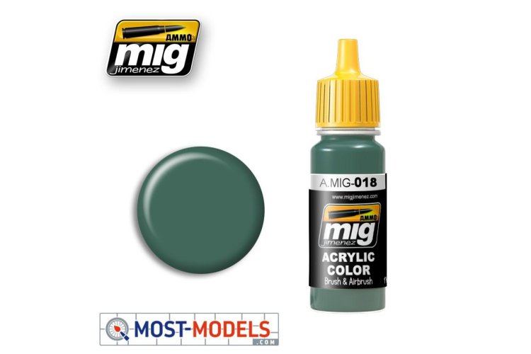 AMMO MIG 0018 Weapons SS - Police Green - Acryl - Mig0018 2 - MIG0018-XS