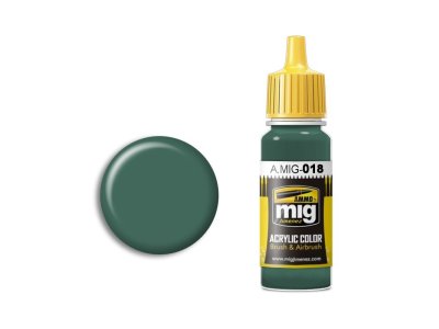 AMMO MIG 0018 Weapons SS - Police Green - Acryl - Mig0018 xs - MIG0018-XS