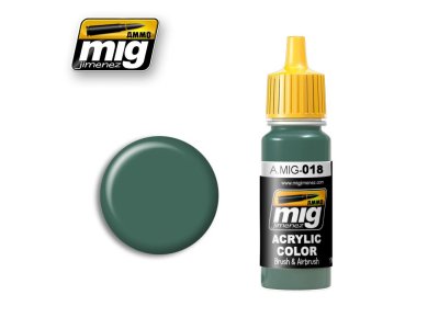 AMMO MIG 0018 Weapons SS - Police Green - Acryl - Mig0018 - MIG0018-XS