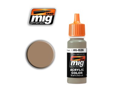 AMMO MIG 0026 F9 German Sand Brown RAL 8031 - Acryl - Mig0026 - MIG0026-XS