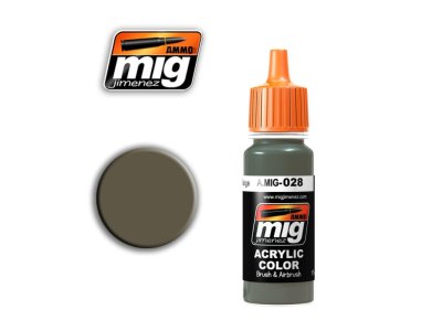 AMMO MIG 0028 F7 German Grey Beige RAL 7050 - Acryl - Mig0028 - MIG0028-XS