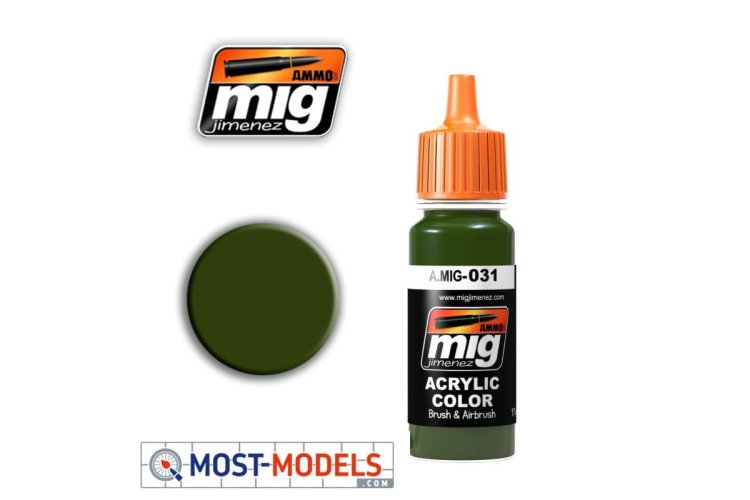 AMMO MIG 0031 Spanish Green-Khaki - Acryl - Mig0031 1 - MIG0031-XS