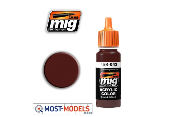 AMMO MIG 0043 Shadow Rust - Acryl  - Mig0043 1 - MIG0043-XS