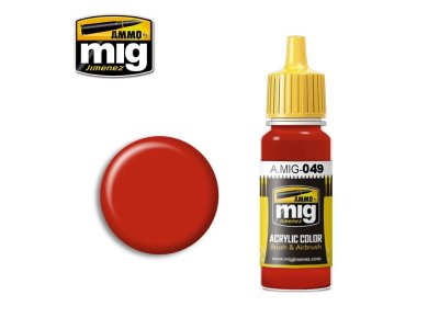 AMMO MIG 0049 Red - Acryl - Mig0049 - MIG0049-XS