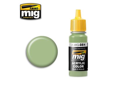 AMMO MIG 0051 Light Green KHV-553M - Acryl - Mig0051 - MIG0051-XS