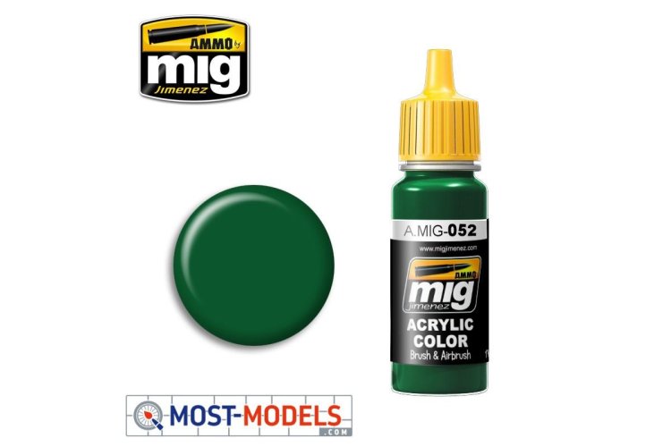 AMMO MIG 0052 Deep Green - Acryl - Mig0052 1 - MIG0052-XS