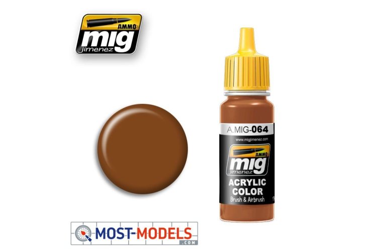 AMMO MIG 0064 Earth Brown - Acryl - Mig0064 1 - MIG0064-XS