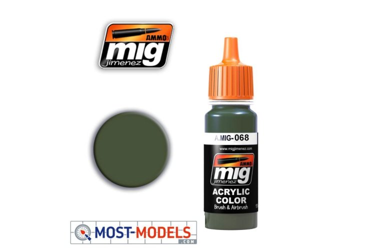 AMMO MIG 0068 IDF Green - Acryl - Mig0068 1 - MIG0068-XS