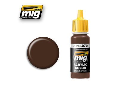 AMMO MIG 0070 Medium Brown - Acryl - Mig0070 - MIG0070-XS