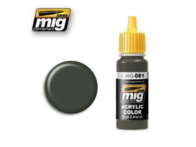 AMMO MIG 0081 US Olive Drab Vietnam ERA FS - Acryl - Mig0081 - MIG0081-XS