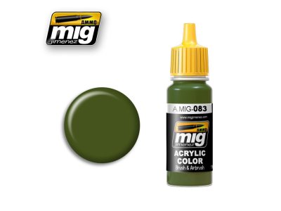 AMMO MIG 0083 Zashchitniy Zeleno Rus.Postwar GR - Acryl - Mig0083 - MIG0083-XS