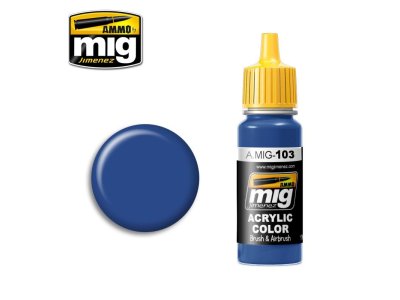 AMMO MIG 0103 Medium Blue - Acryl - Mig0103 - MIG0103-XS