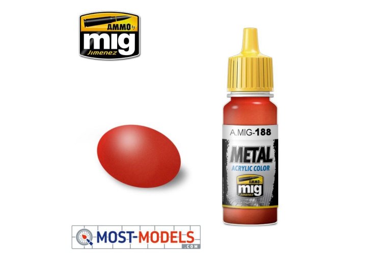 AMMO MIG 0188 Red - Metallic - Acryl - Mig0188 1 - MIG0188-XS