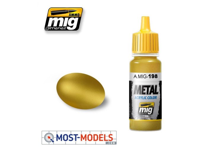 AMMO MIG 0198 Gold - Acryl - Mig0198 1 - MIG0198-XS