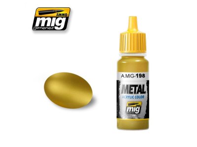 AMMO MIG 0198 Gold - Acryl - Mig0198 - MIG0198-XS