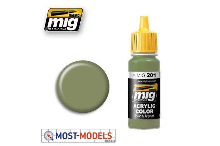 AMMO MIG 0201 FS34424 Light Gray Green - Acryl - Mig0201 1 - MIG0201-XS