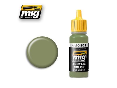 AMMO MIG 0201 FS34424 Light Gray Green - Acryl - Mig0201 - MIG0201-XS