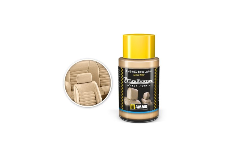 AMMO MIG 0302 Cobra Motor Paints - Beige Leather - Matt - Acryl - 30ml - Mig0302 1 - MIG0302