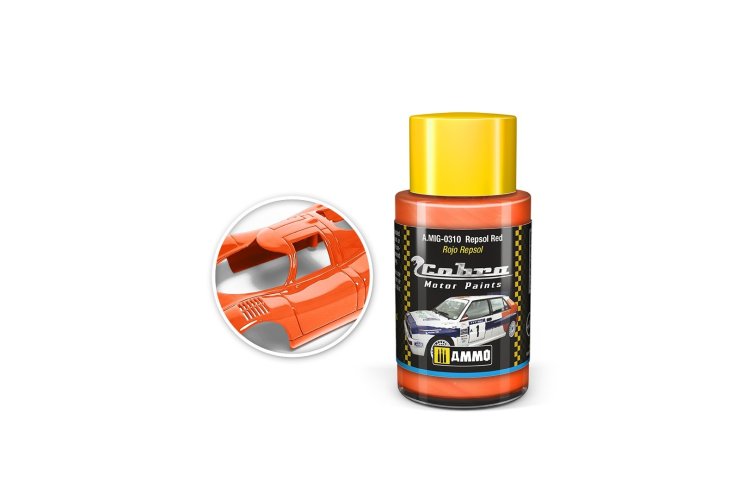 AMMO MIG 0310 Cobra Motor Paints - Repsol Red - Matt - Acryl - 30ml - Mig0310 1 - MIG0310